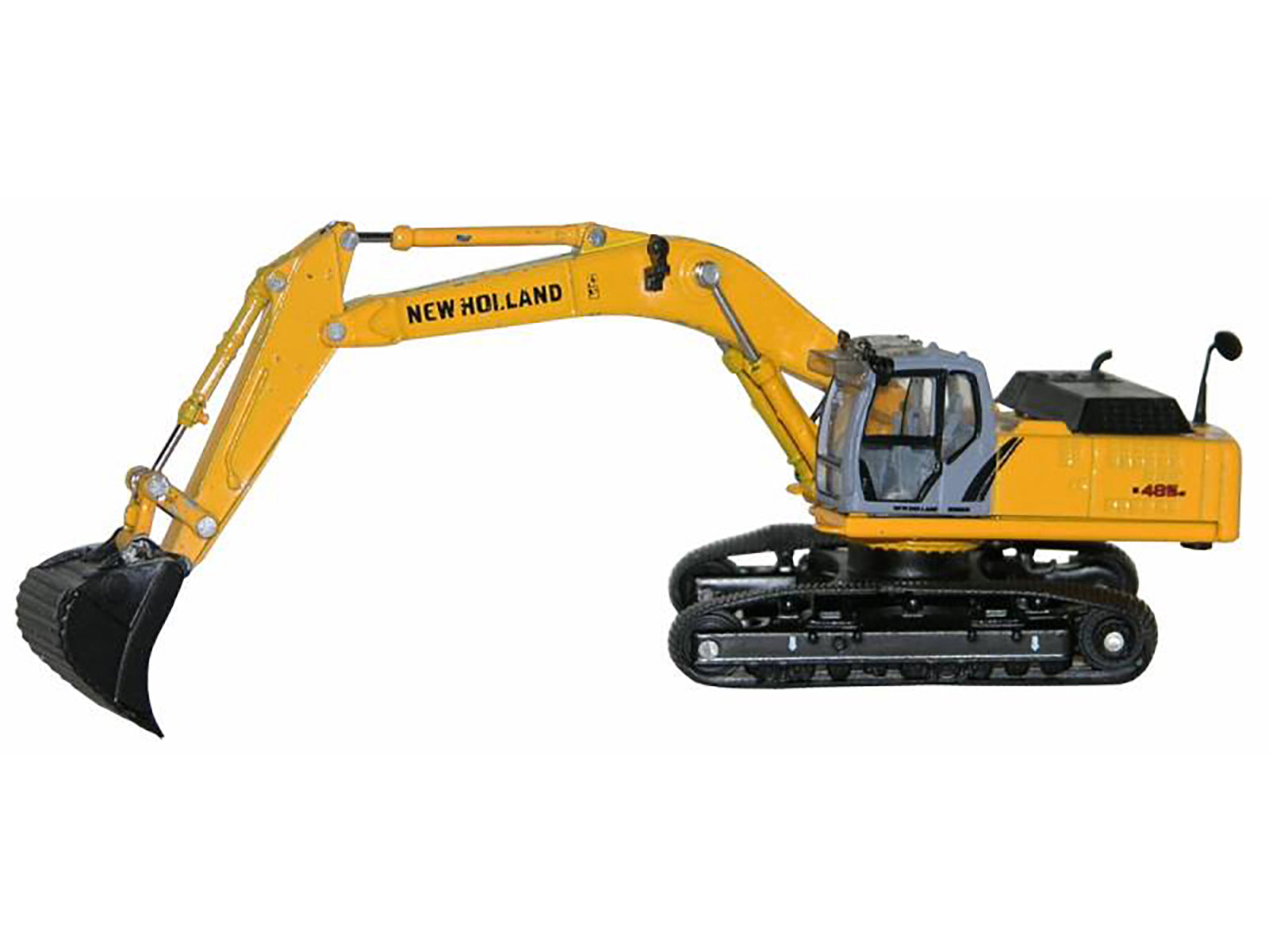 New Holland E 485 B Tracked Excavator Yellow 1/87 (HO) Diecast Model by Promotex