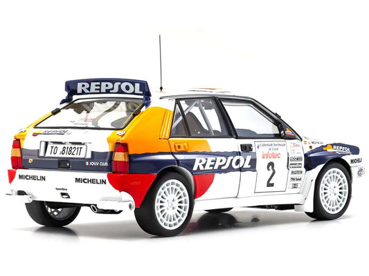 Lancia Delta HF Integrale Evoluzione #2 Carlos Sainz - Luis Moya "Jolly Club" "Tour de Corse - Rallye de France" (1993) 1/18 Diecast Model Car by Kyosho