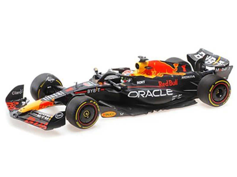 Red Bull Racing RB19 #1 Max Verstappen "Oracle" Winner F1 Formula One "Belgian GP" (2023) with Driver Limited Edition to 204 pieces Worldwide 1/18 Diecast Model Car by Minichamps