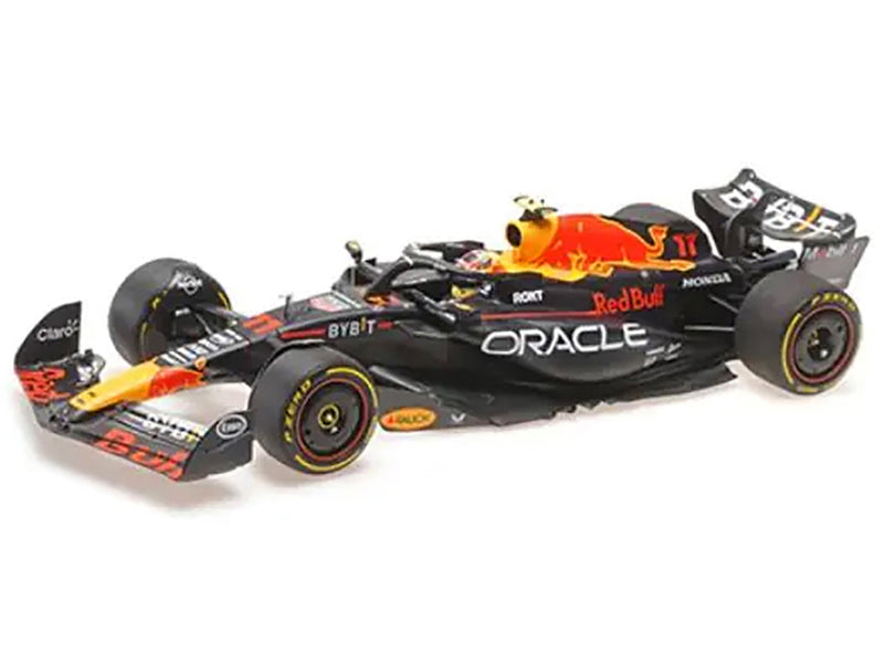 Red Bull Racing RB19 #11 Sergio Perez "Oracle" 2nd Place F1 Formula One "Italian GP" (2023) with Driver Limited Edition to 108 pieces Worldwide 1/18 Diecast Model Car by Minichamps