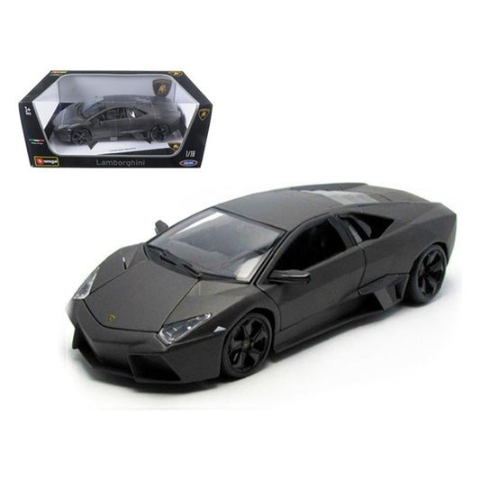 Lamborghini Reventon Dark Matt Gray 1/18 Diecast Model Car by Bburago