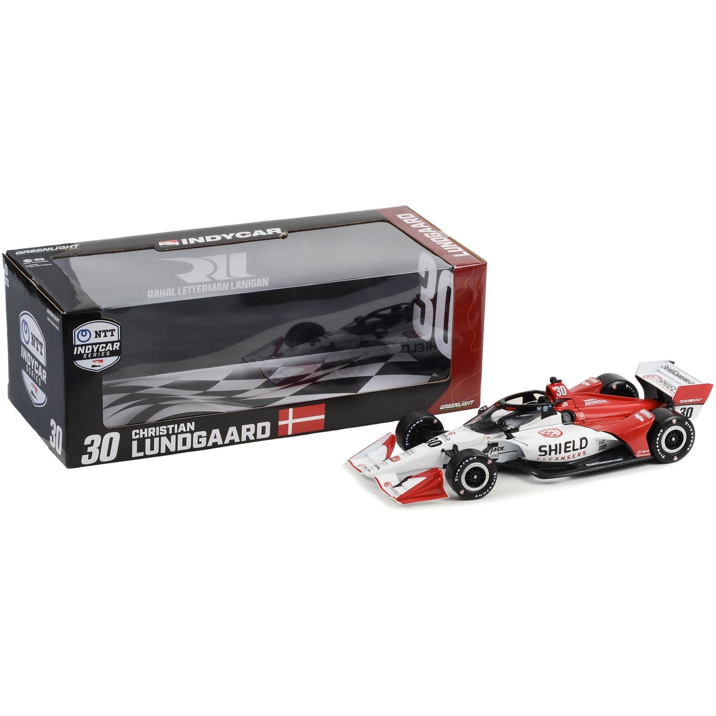 Dallara IndyCar #30 Christian Lundgaard "Shield Cleansers" Rahal Letterman Lanigan Racing (Road Course Configuration) "NTT IndyCar Series" (2022) 1/18 Diecast Model Car by Greenlight