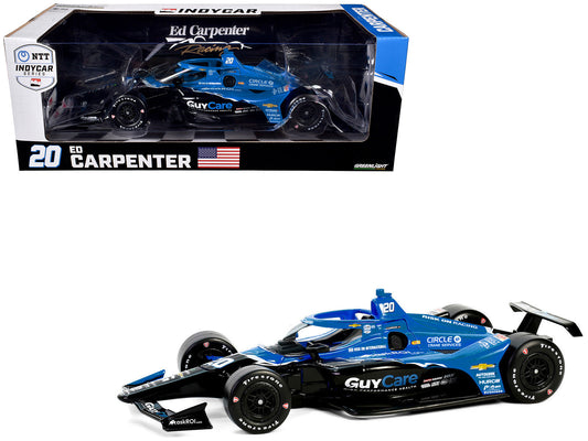 Dallara IndyCar #20 Ed Carpenter "Guy Care" Ed Carpenter Racing "NTT IndyCar Series" (2024) 1/18 Diecast Model Car by Greenlight