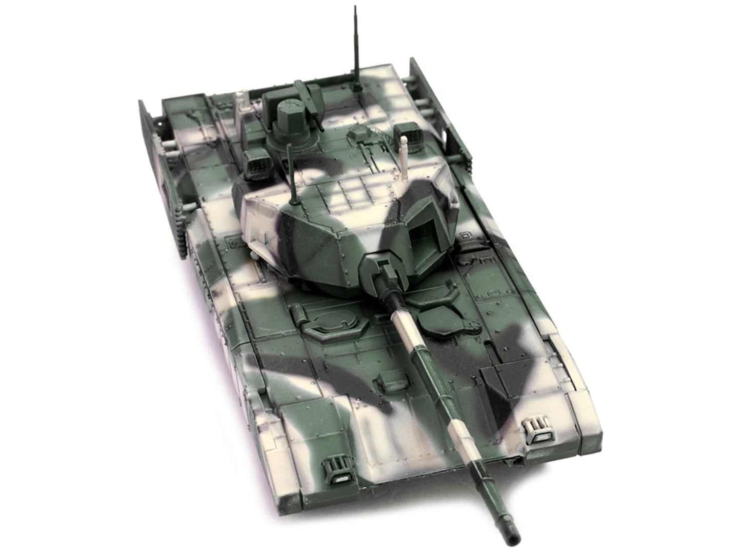 Russian T14 Armata MBT (Main Battle Tank) Multi-Woodland Camouflage "Armor Premium" Series 1/72 Diecast Model by Panzerkampf