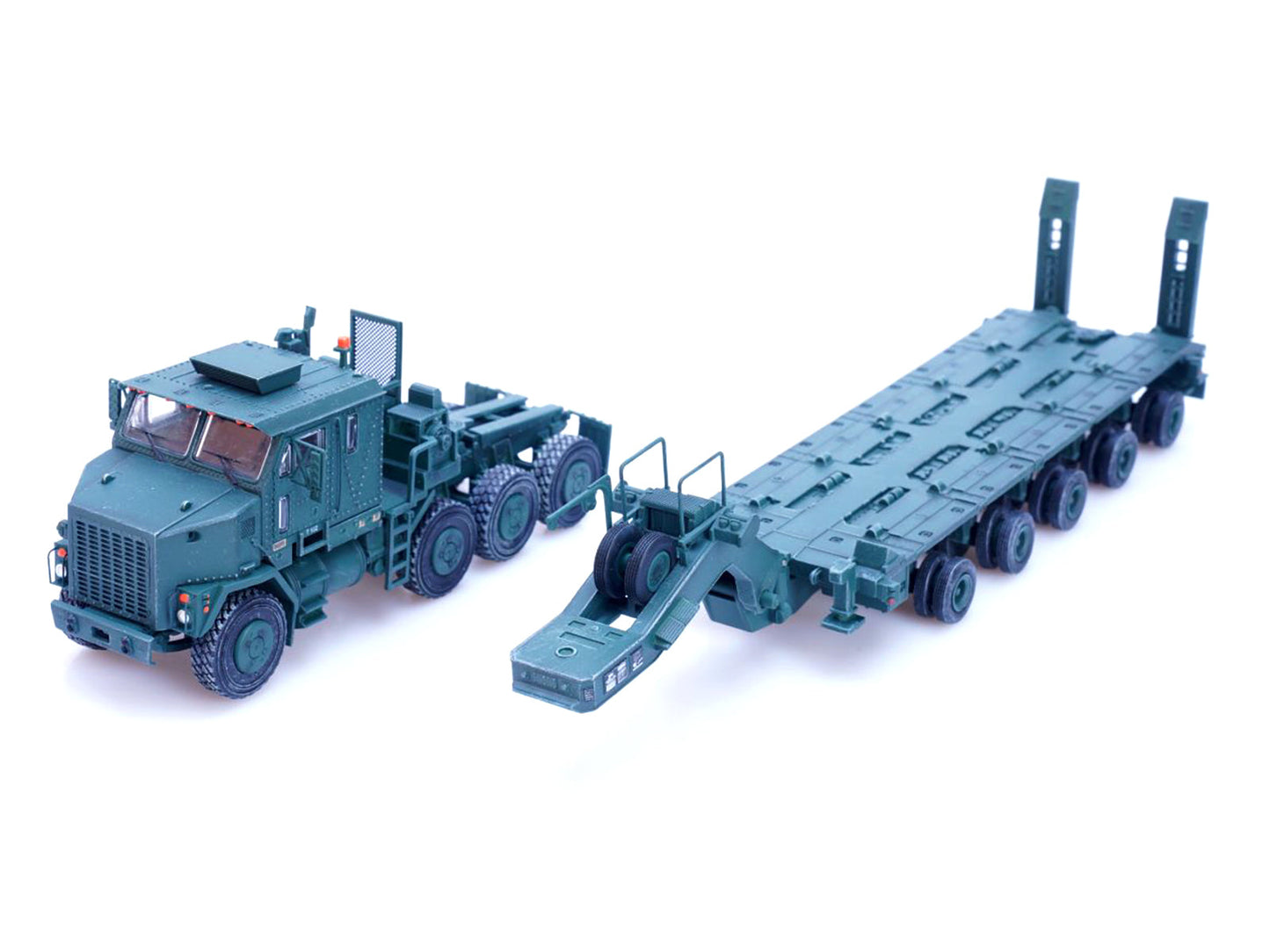 M1070 Heavy Equipment Transporter Army Green "Armor Premium" Series 1/72 Diecast Model by Panzerkampf