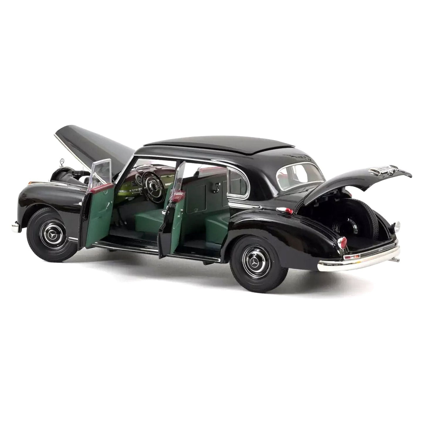 1955 Mercedes-Benz 300 Black "German Chancellor Konrad Adenauer" 1/18 Diecast Model Car by Norev