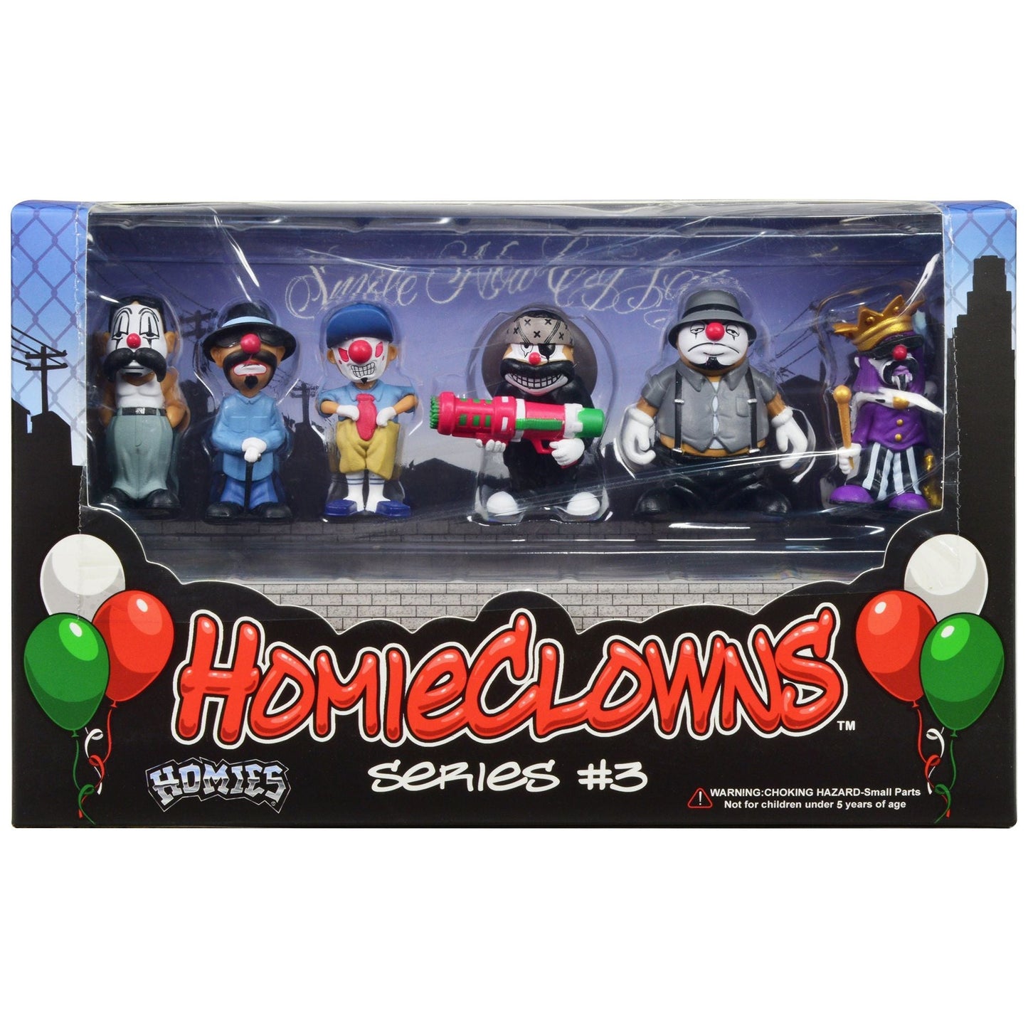 "HomieClowns" Series 3 2-Inch Figures Set of 6 Pieces by Homies