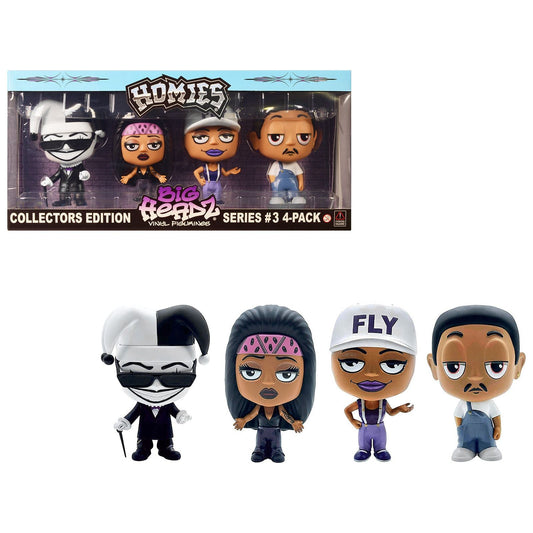 "Homies Big Headz" Series 3 Collector's Edition 4-Pack of Figures by Homies