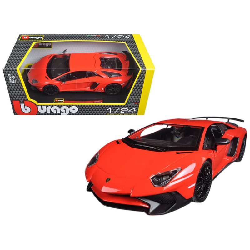 Lamborghini Aventador LP750-4 Red 1/24 Diecast Model Car by Bburago