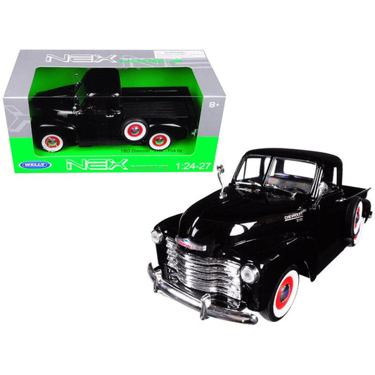 1953 Chevrolet 3100 Pick Up Truck Black 1/24 - 1/27 Diecast Model Car by Welly