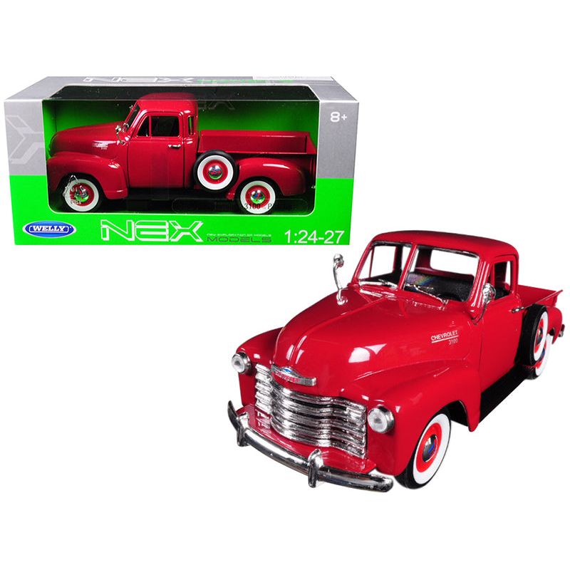 1953 Chevrolet 3100 Pickup Truck Red 1/24-1/27 Diecast Model Car by Welly