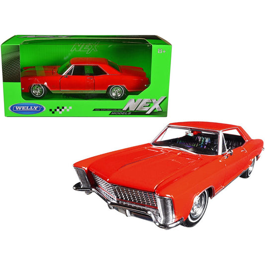 1965 Buick Riviera Gran Sport Red 1/24 Diecast Model Car by Welly