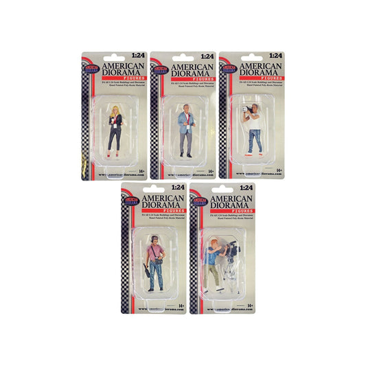 "On-Air" 6 piece Figures and Accessory Set for 1/24 Scale Models by American Diorama