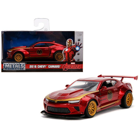 2016 Chevrolet Camaro "Iron Man" Theme "Marvel" Series 1/32 Diecast Model Car by Jada