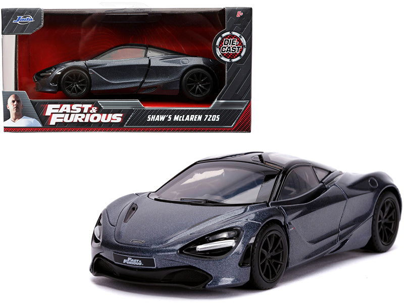 Shaw's McLaren 720S RHD (Right Hand Drive) Metallic Gray "Fast & Furious Presents: Hobbs & Shaw" (2019) Movie 1/32 Diecast Model Car by Jada