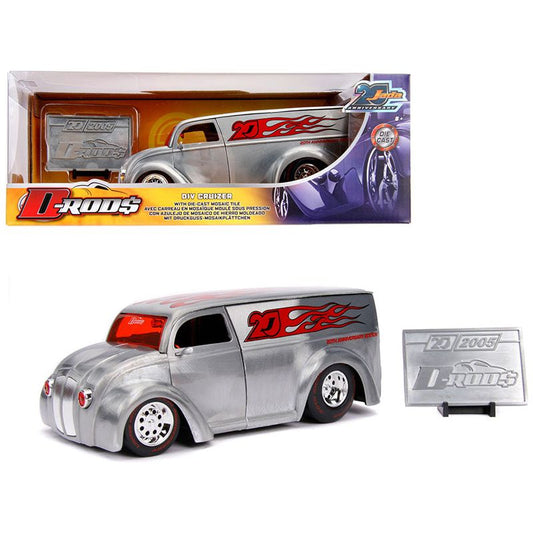 Div Cruizer Van Metal Raw "D-Rods" "Jada 20th Anniversary" 1/24 Diecast Model Car by Jada