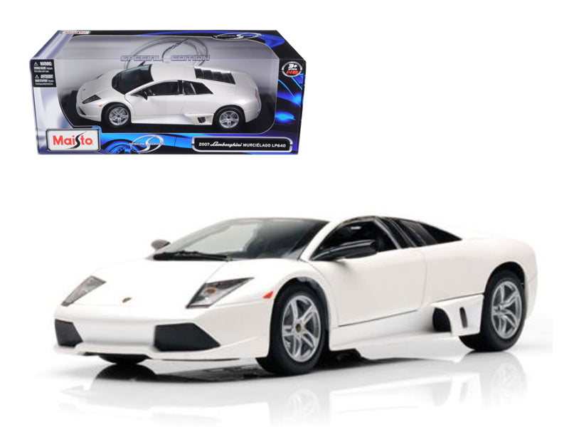 2007 Lamborghini Murcielago LP640 White 1/18 Diecast Model Car by Maisto