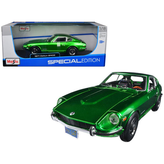 1971 Datsun 240z Green 1/18 Diecast Model Car by Maisto