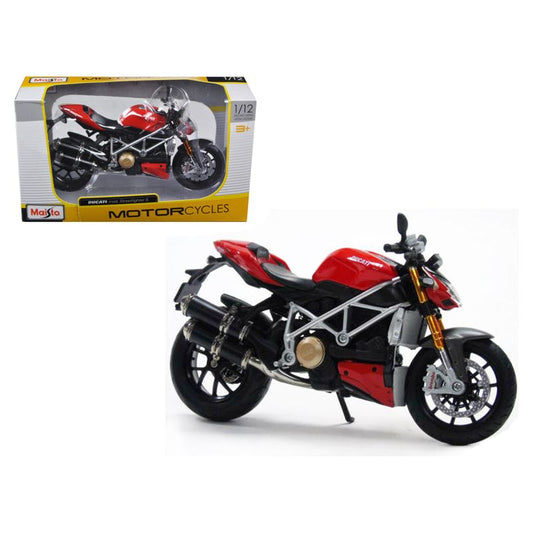 Ducati Mod Streetfighter S Red 1/12 Diecast Motorcycle Model by Maisto