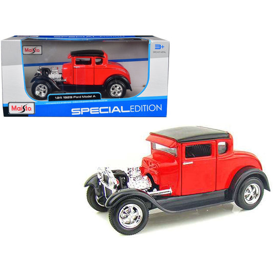 1929 Ford Model A Red 1/24 Diecast Model Car by Maisto