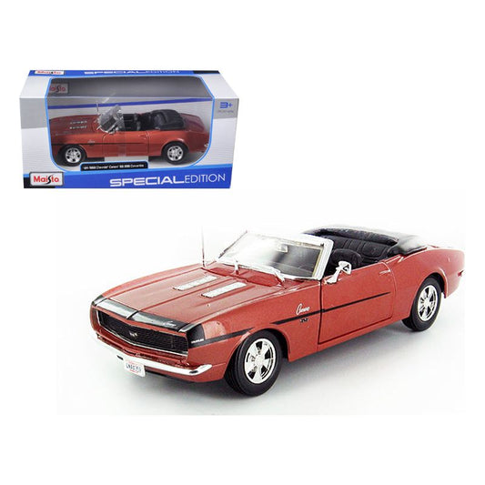 1968 Chevrolet Camaro SS 396 Convertible Bronze 1/24 Diecast Model Car by Maisto