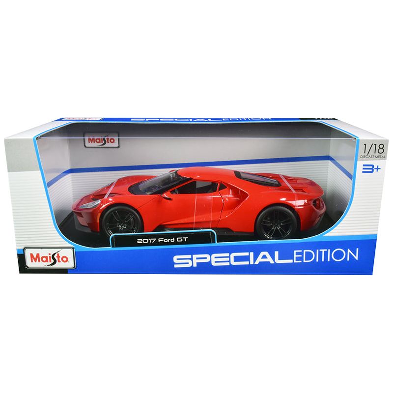 2017 Ford GT Red with Black Wheels "Special Edition" 1/18 Diecast Model Car by Maisto