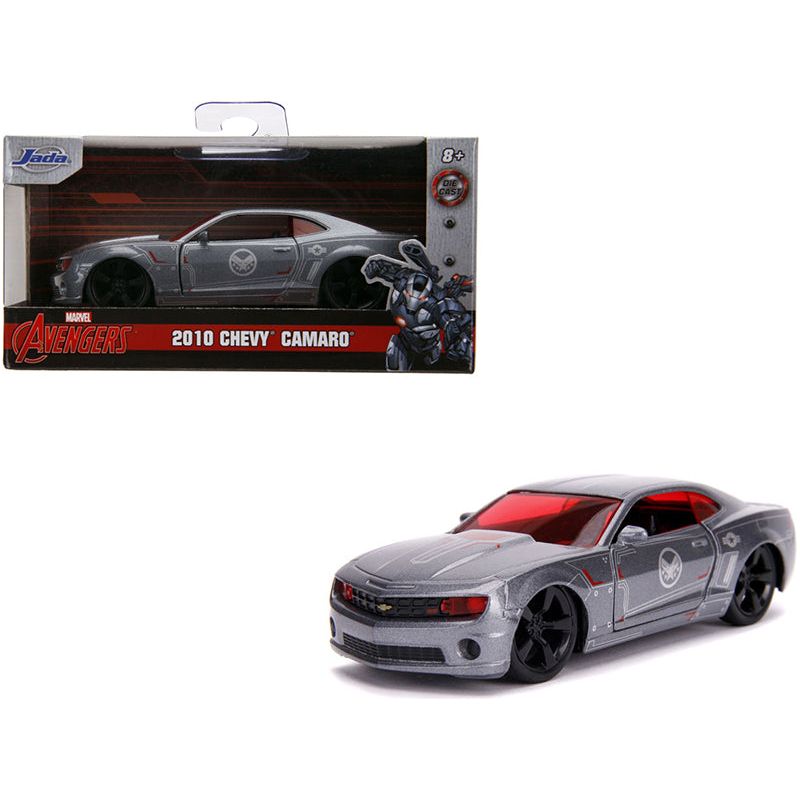 2010 Chevrolet Camaro Silver "War Machine" "Avengers" "Marvel" Series 1/32 Diecast Model Car by Jada