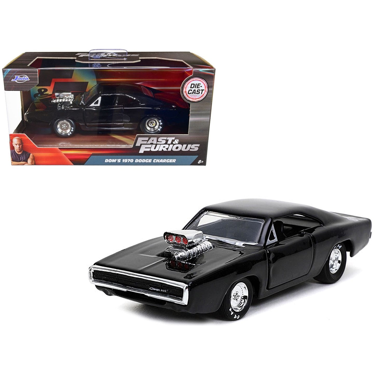 Dom's 1970 Dodge Charger 500 Black "Fast & Furious 9 F9" (2021) Movie 1/32 Diecast Model Car by Jada