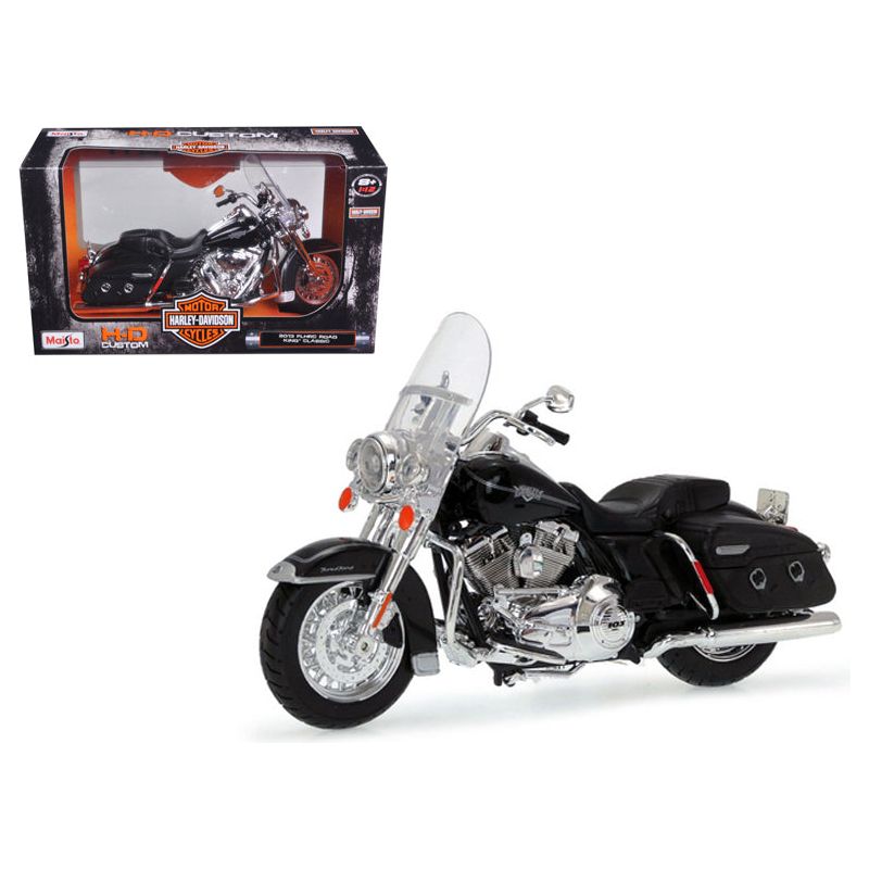 2013 Harley Davidson FLHRC Road King Classic Black 1/12 Diecast Motorcycle Model by Maisto