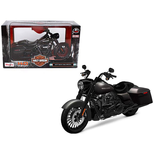 2017 Harley-Davidson King Road Special Black 1/12 Diecast Motorcycle Model by Maisto