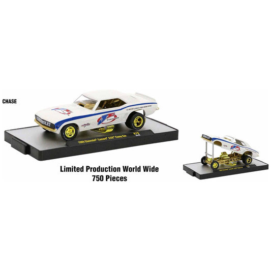 "Auto-Thentics" 6 piece Set Release 79 IN DISPLAY CASES Limited Edition 1/64 Diecast Model Cars by M2 Machines