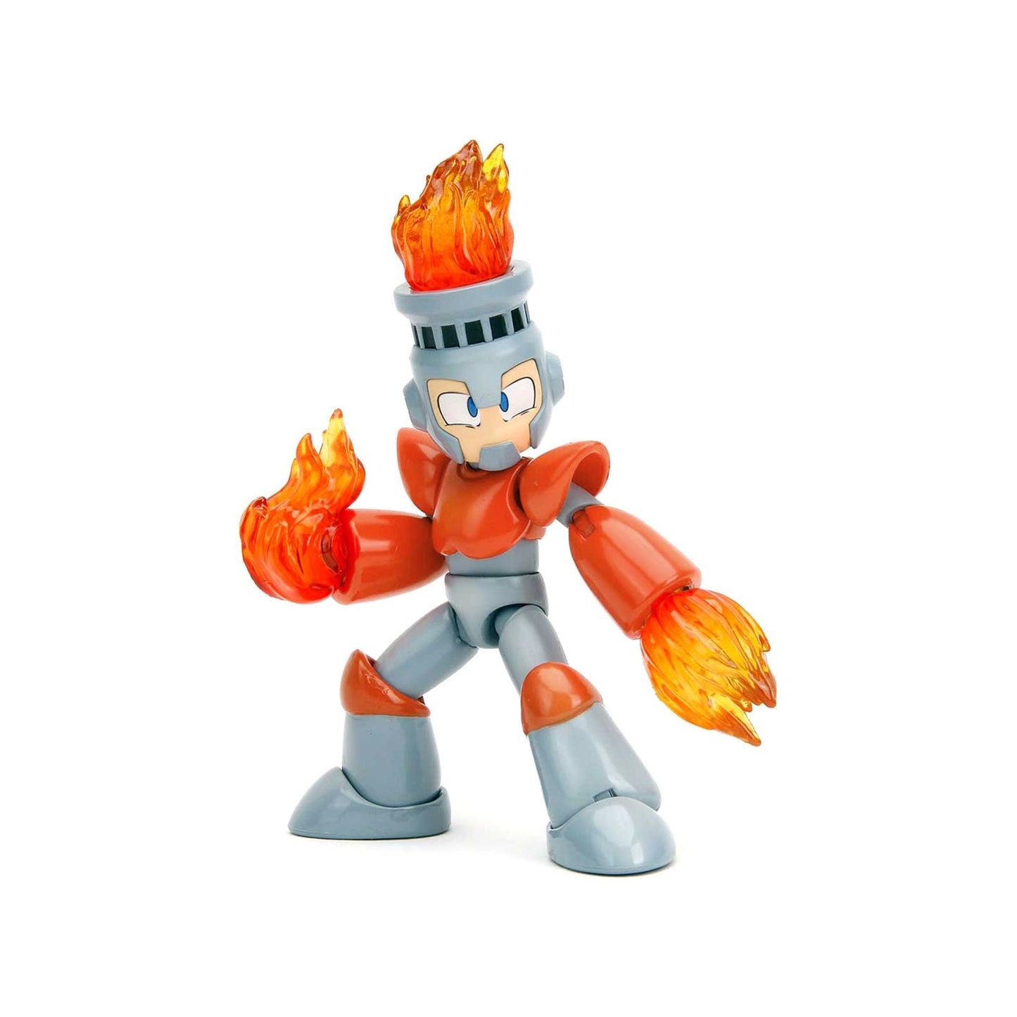 Fire Man 5.5" Moveable Figure with Accessories and Alternate Head and Hands "Mega Man" (1987) Video Game model by Jada