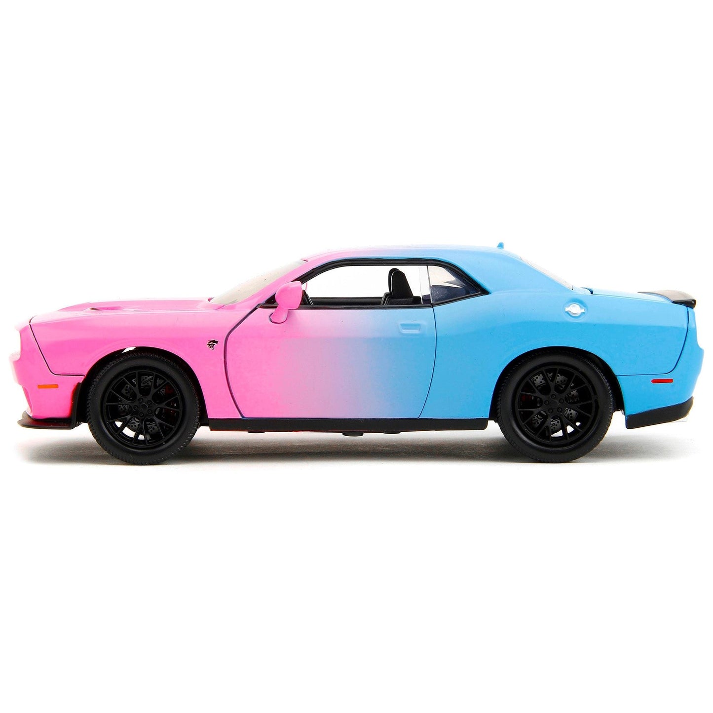 2015 Dodge Challenger SRT Hellcat Pink and Blue "Pink Slips" Series 1/24 Diecast Model Car by Jada