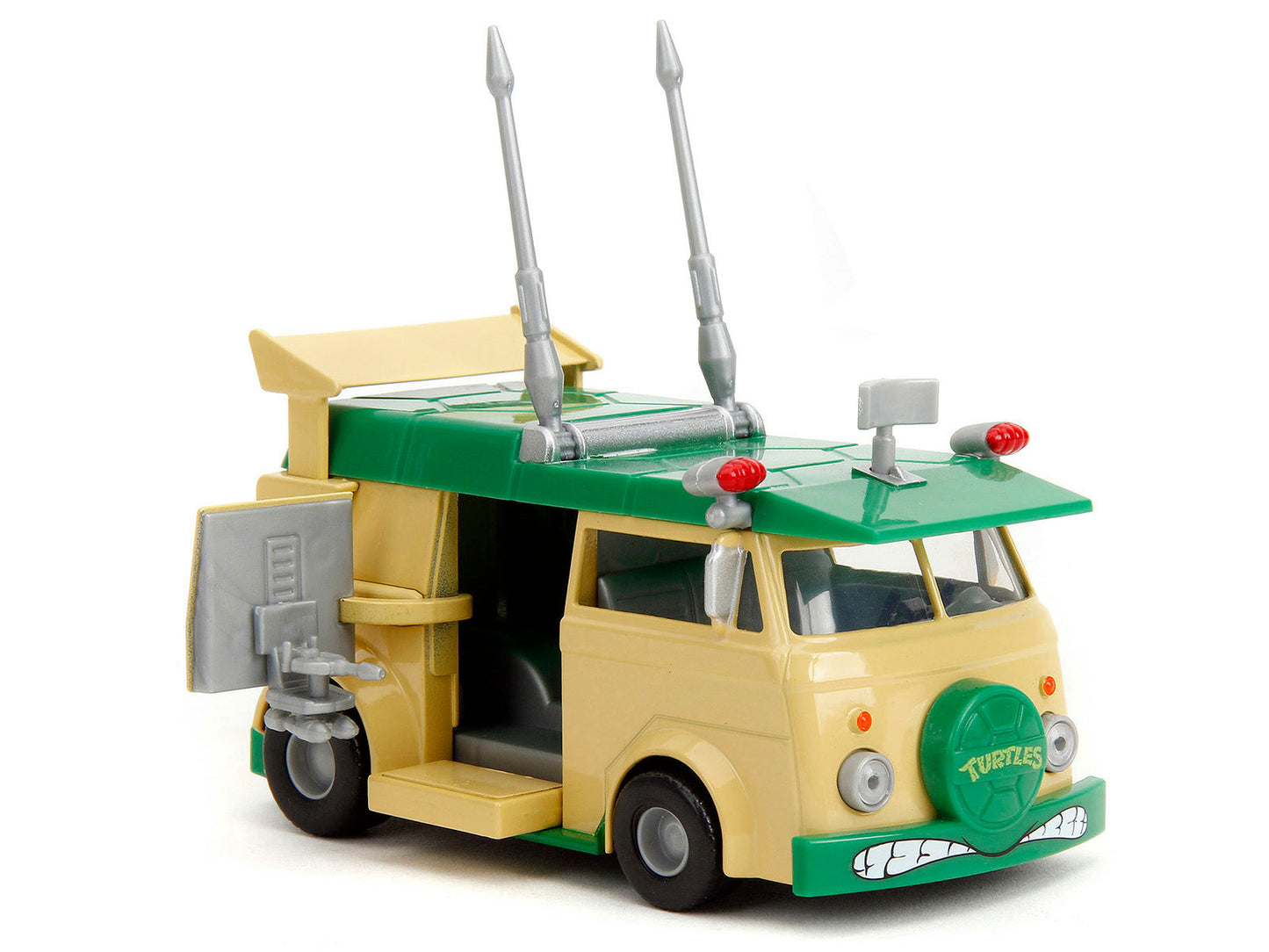 Party Wagon Green and Beige "Teenage Mutant Ninja Turtles" "Hollywood Rides" Series Diecast Model Car by Jada