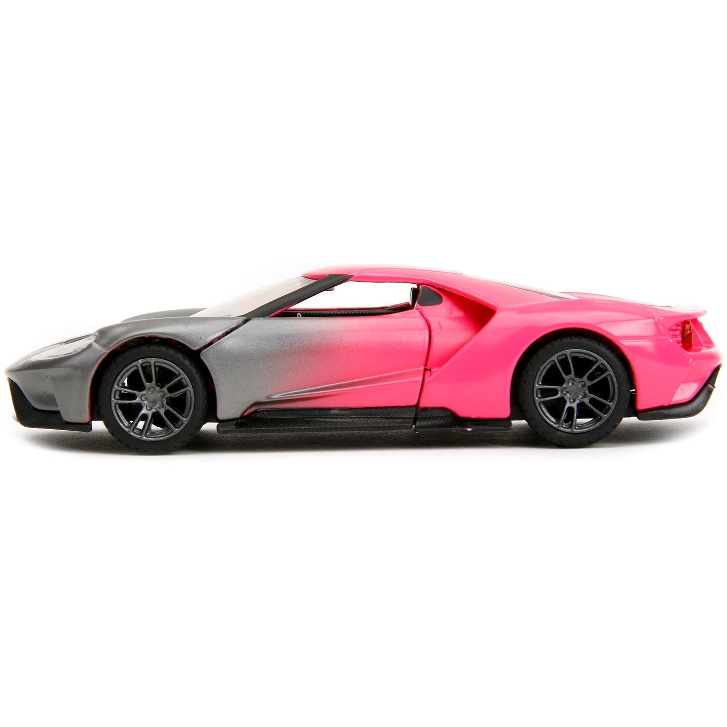 2017 Ford GT Gray Metallic and Pink Gradient "Pink Slips" Series 1/32 Diecast Model Car by Jada