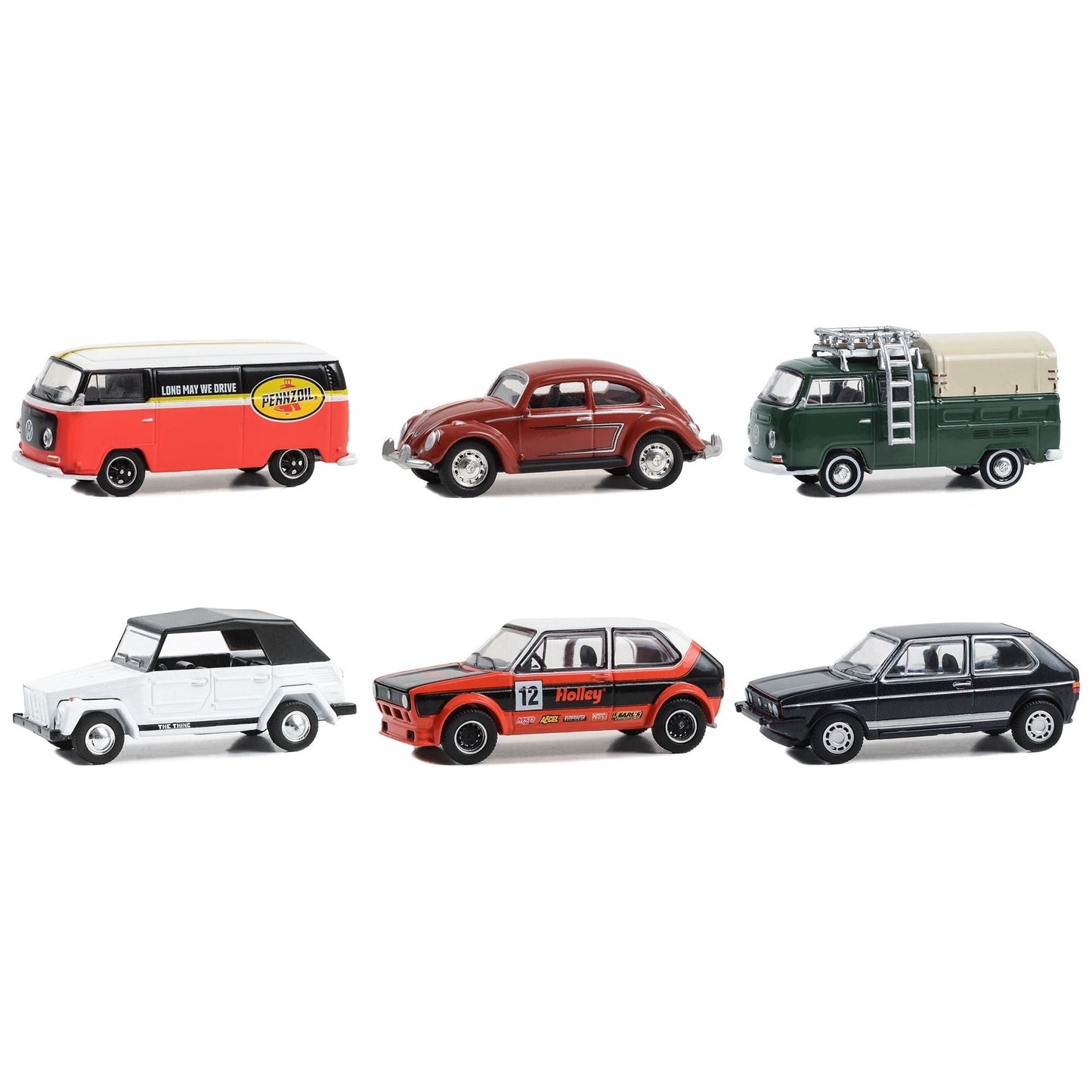 "Club Vee-Dub" Series 18 Set of 6 pieces 1/64 Diecast Model Cars by Greenlight