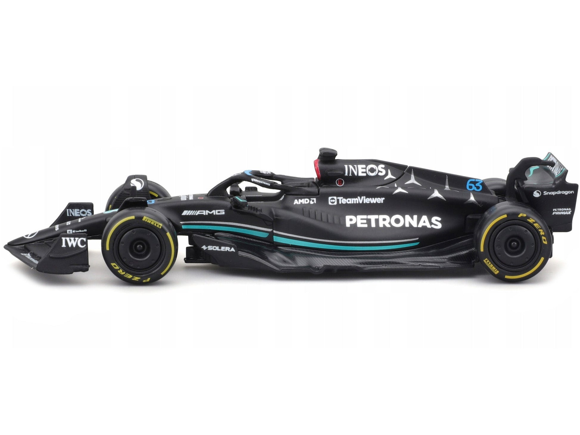 Mercedes-AMG F1 W14 E Performance #63 George Russell "Petronas" "Formula One F1 World Championship" (2023) 1/43 Diecast Model Car by Bburago