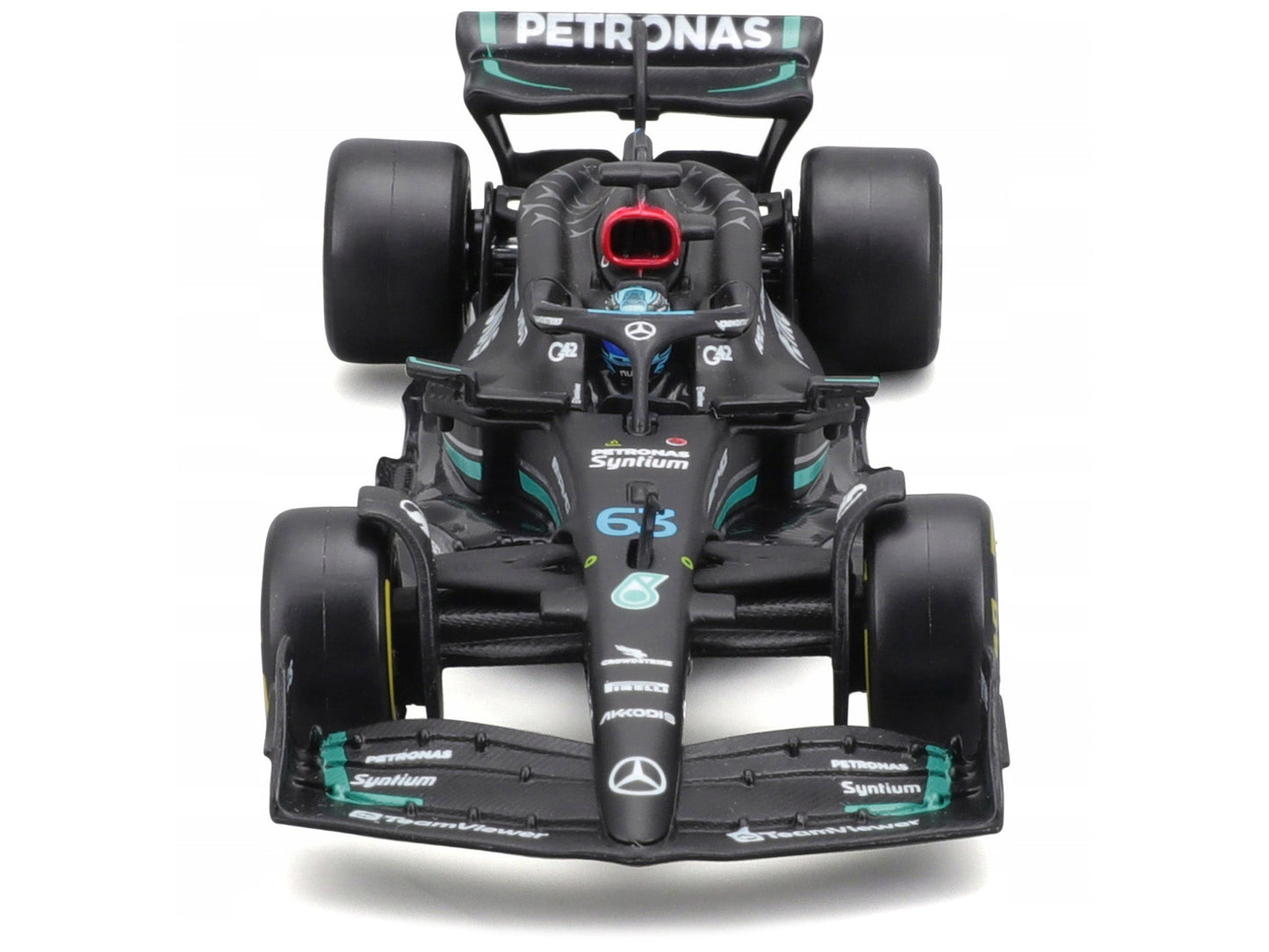 Mercedes-AMG F1 W14 E Performance #63 George Russell "Petronas" "Formula One F1 World Championship" (2023) with Driver in Car 1/43 Diecast Model Car by Bburago