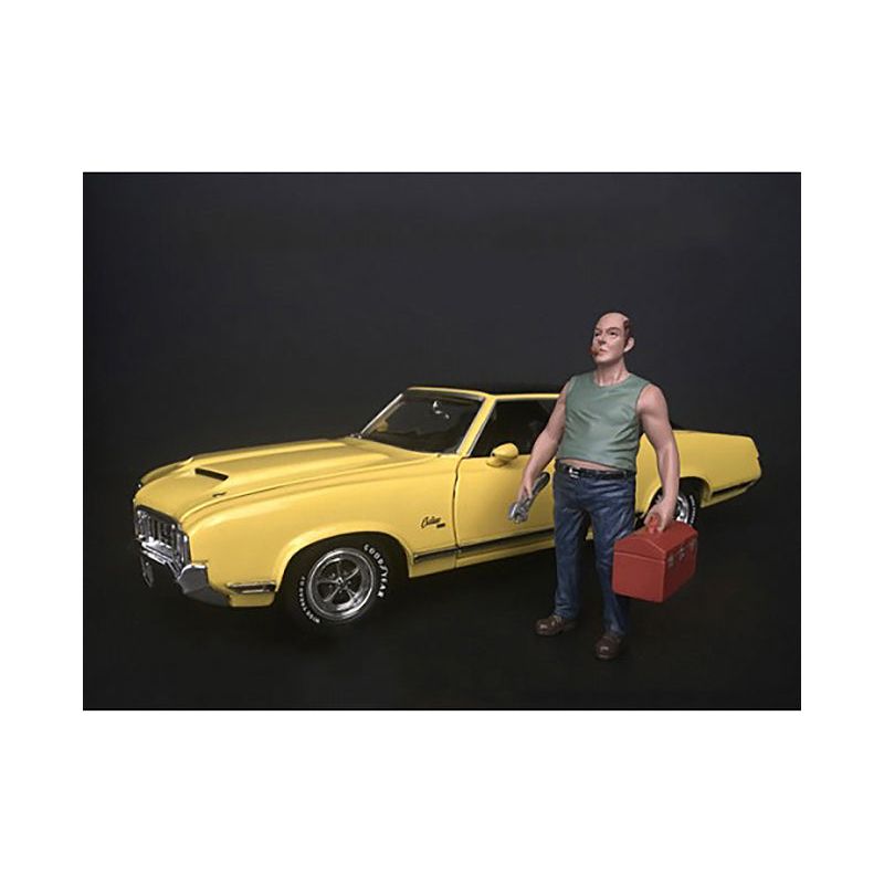 Sam with Tool Box Figurine for 1/18 Scale Models by American Diorama