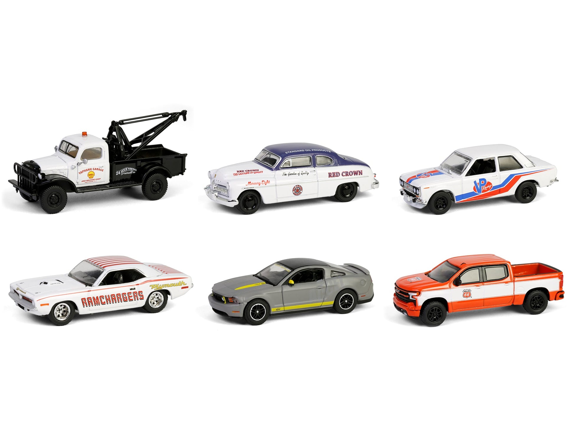 "Running on Empty" 6 piece Set Series 17 1/64 Diecast Model Cars by Greenlight