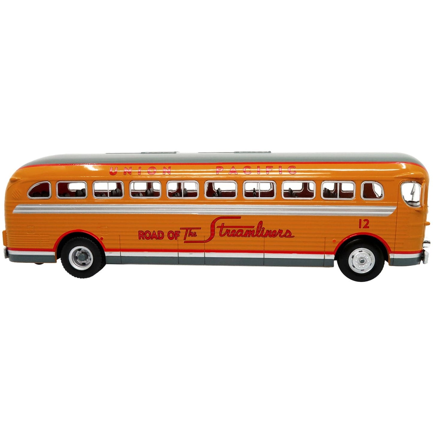 1948 GM PD-4151 Silversides Coach Bus "Union Pacific: Road of the Steamliners" "Vintage Bus & Motorcoach Collection" 1/43 Diecast Model by Iconic Replicas