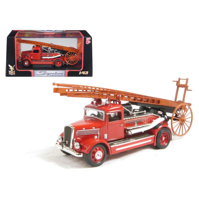 1938 Dennis Light Four Fire Engine Red 1/43 Diecast Model by Road Signature