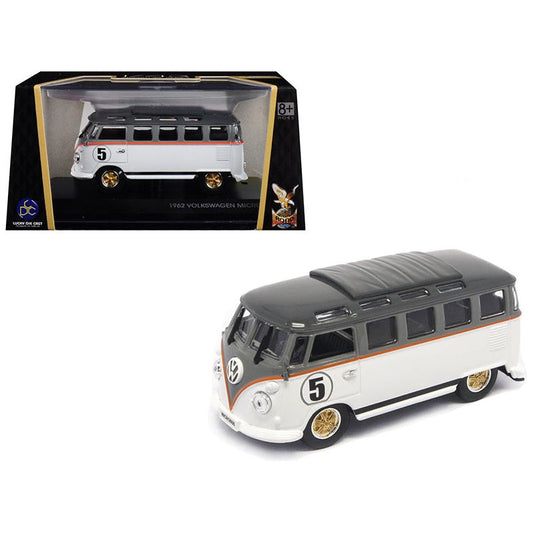 1962 Volkswagen Microbus #5 Van Bus White 1/43 Diecast Model by Road Signature