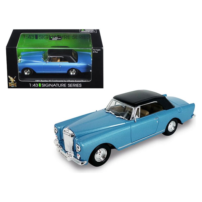 1961 Bentley Continental S2 Park Ward Blue 1/43 Diecast Model Car by Road Signature