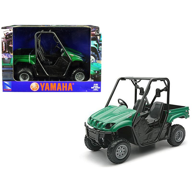 2008 Yamaha Rhino 700 F1 4x4 Off Road ATV Green 1/12 Diecast Model by New Ray