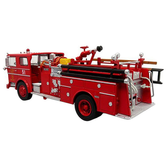 1973 Ward LaFrance Ambassador Fire Engine "Los Angeles County Fire Department" LA County FD (LACFD) "Emergency! 50th Anniversary" (1972-2022) Limited Edition to 3000 pieces Worldwide 1/50 Diecast Model by Iconic Replicas