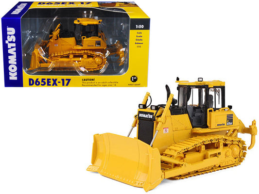 Komatsu D65EX-17 Sigmadozer with Ripper 1/50 Diecast Model by First Gear