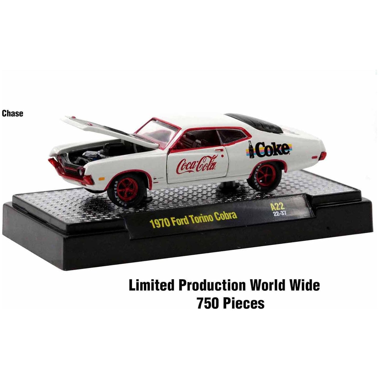 "Coca-Cola" Set of 3 pieces Release 22 Limited Edition to 8750 pieces Worldwide 1/64 Diecast Model Cars by M2 Machines