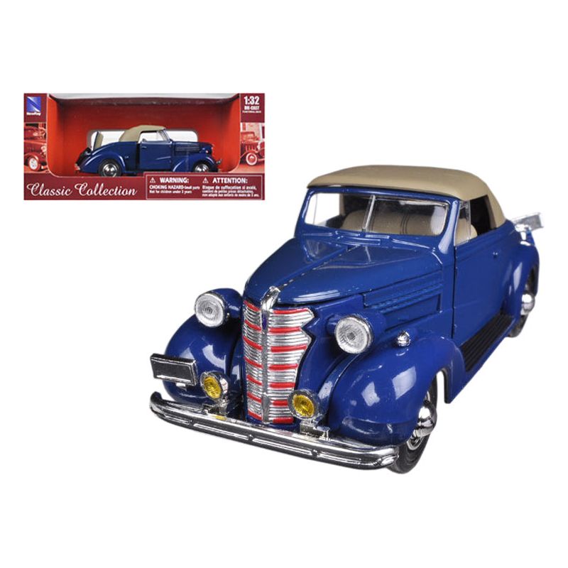 1938 Chevrolet Master Convertible Blue 1/32 Diecast Model Car by New Ray