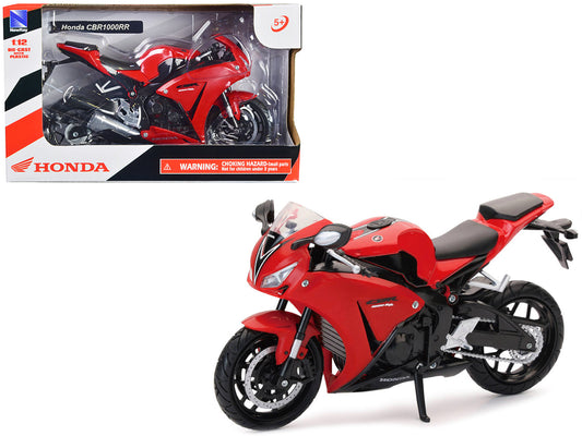 Honda CBR 1000RR Motorcycle Red and Black 1/12 Diecast Model by New Ray